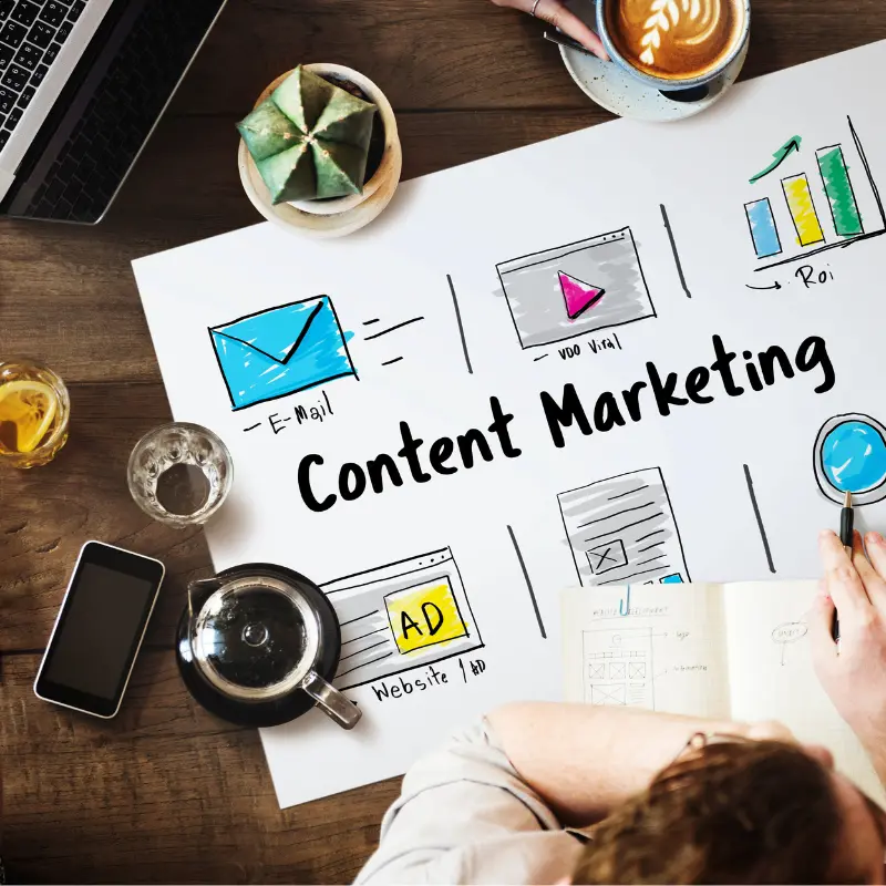 a person reading content marketing at google ads expert in calicut